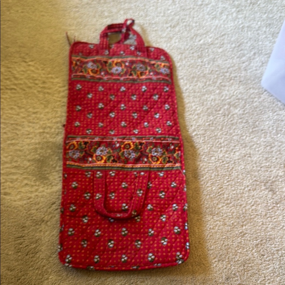 Vera Bradley Red Floral Quilted Women's Toiletry Bag